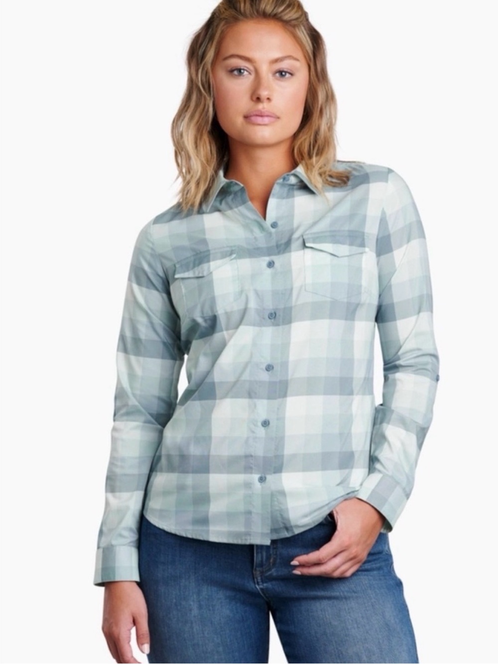 NWT Kuhl Kamp long sleeve plaid, size S